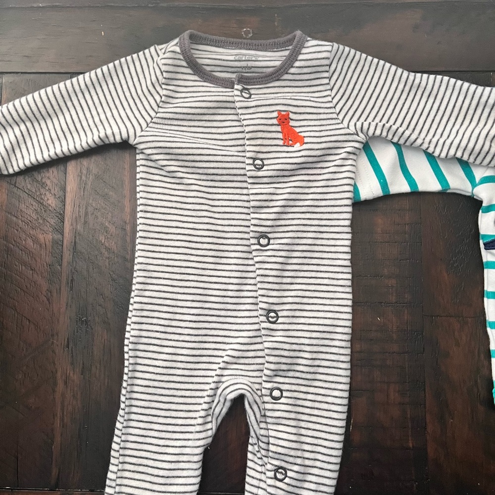 Newborn clothing.